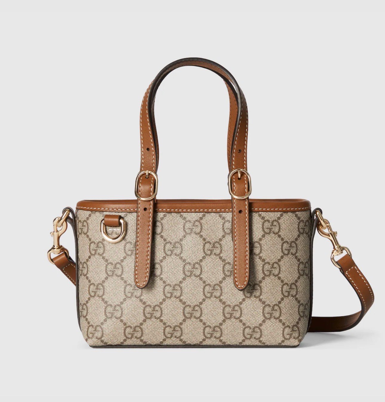 GG EMBLEM MINI BAG BROWN