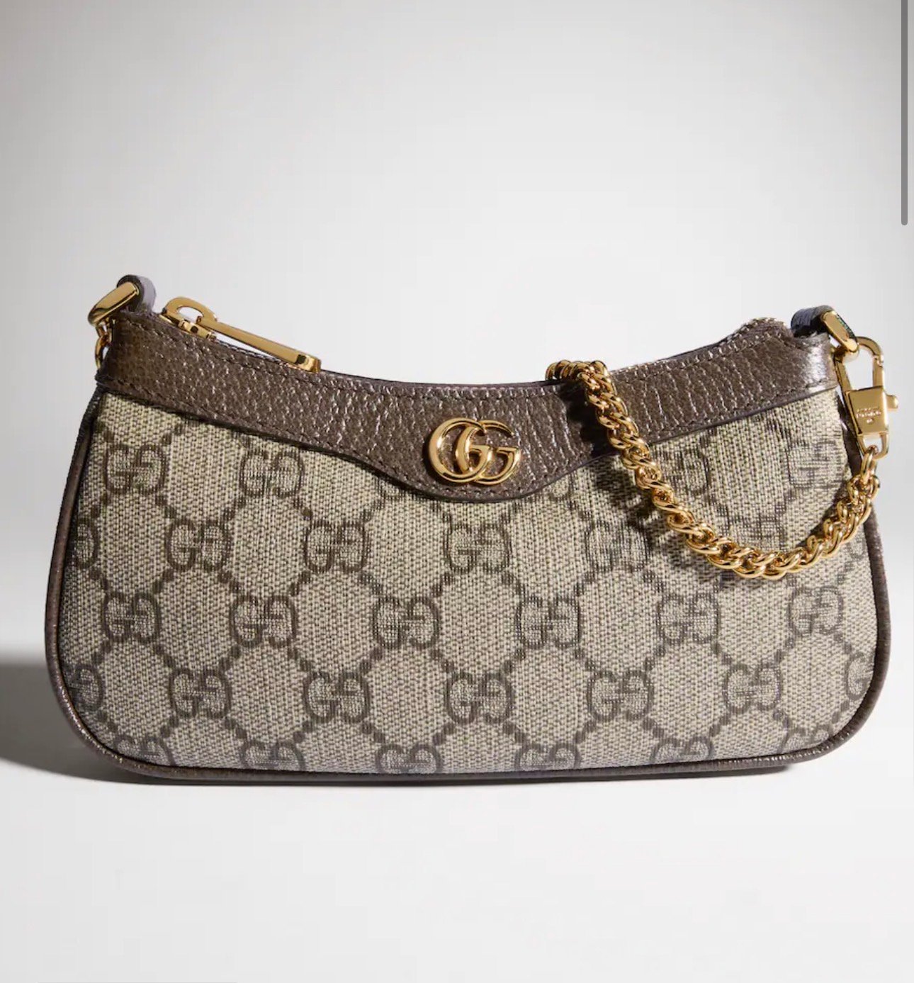 OPHIDIA MINI CHAIN BAG BROWN