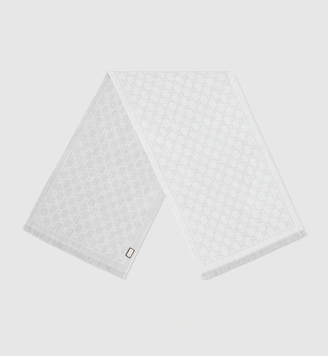 GG WOOL SCARF SILVER