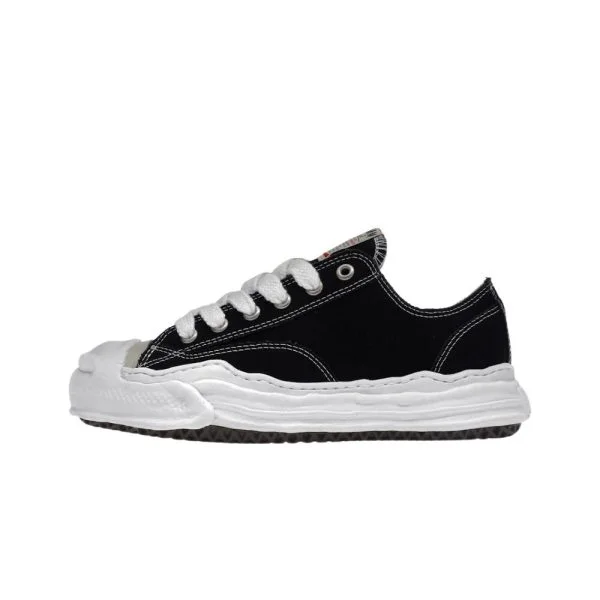 MAISON MIHARA YASUHIRO HANK OG SOLE CAVAS LOW BLACK